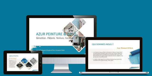 Présentation Powerpoint Azur Peinture et Deco